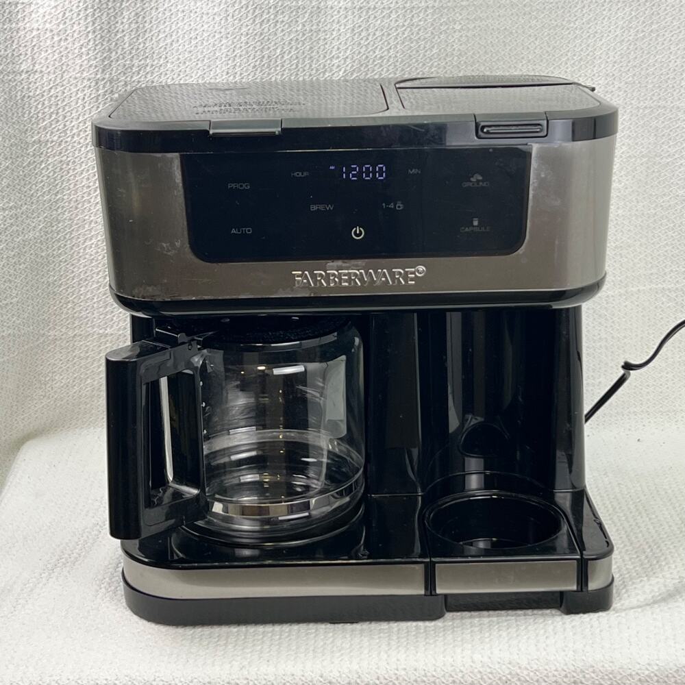 Farberware FW61100042831 Dual Brew Coffee Maker Carafe Single Serve Tested